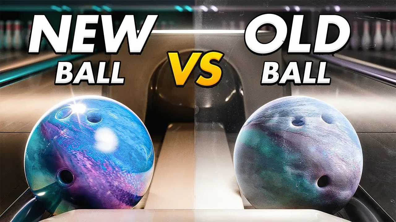 Does the Age of the Ball Matter? — YouTube thumbnail design for The House Bowling