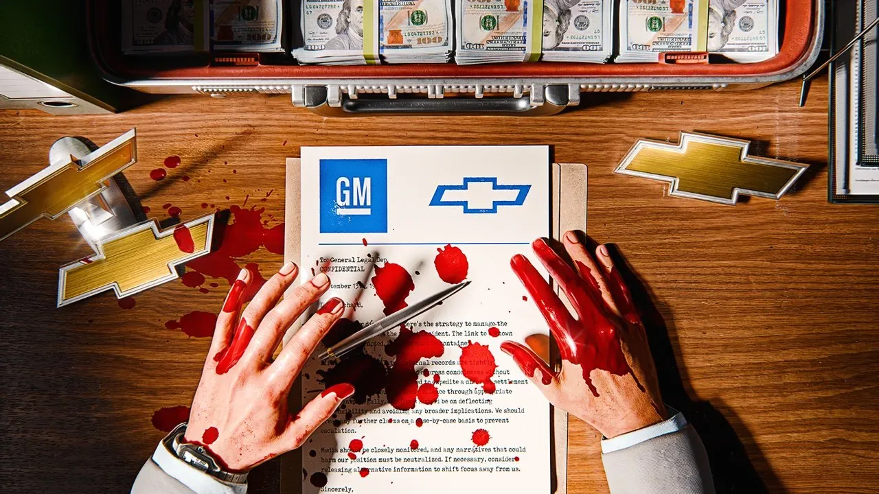 GM's Most Heartless Cover-Up — YouTube thumbnail design for Timeless Car Tales