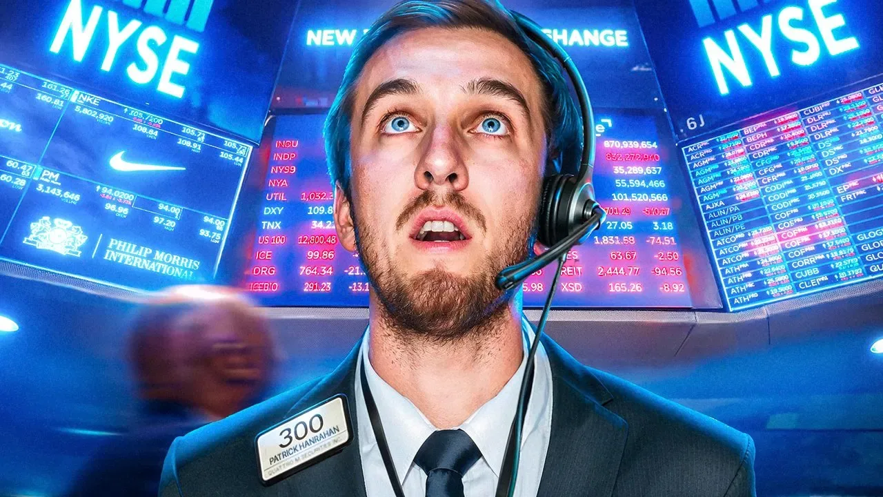 I Opened The New York Stock Exchange! — YouTube thumbnail design for The House Bowling