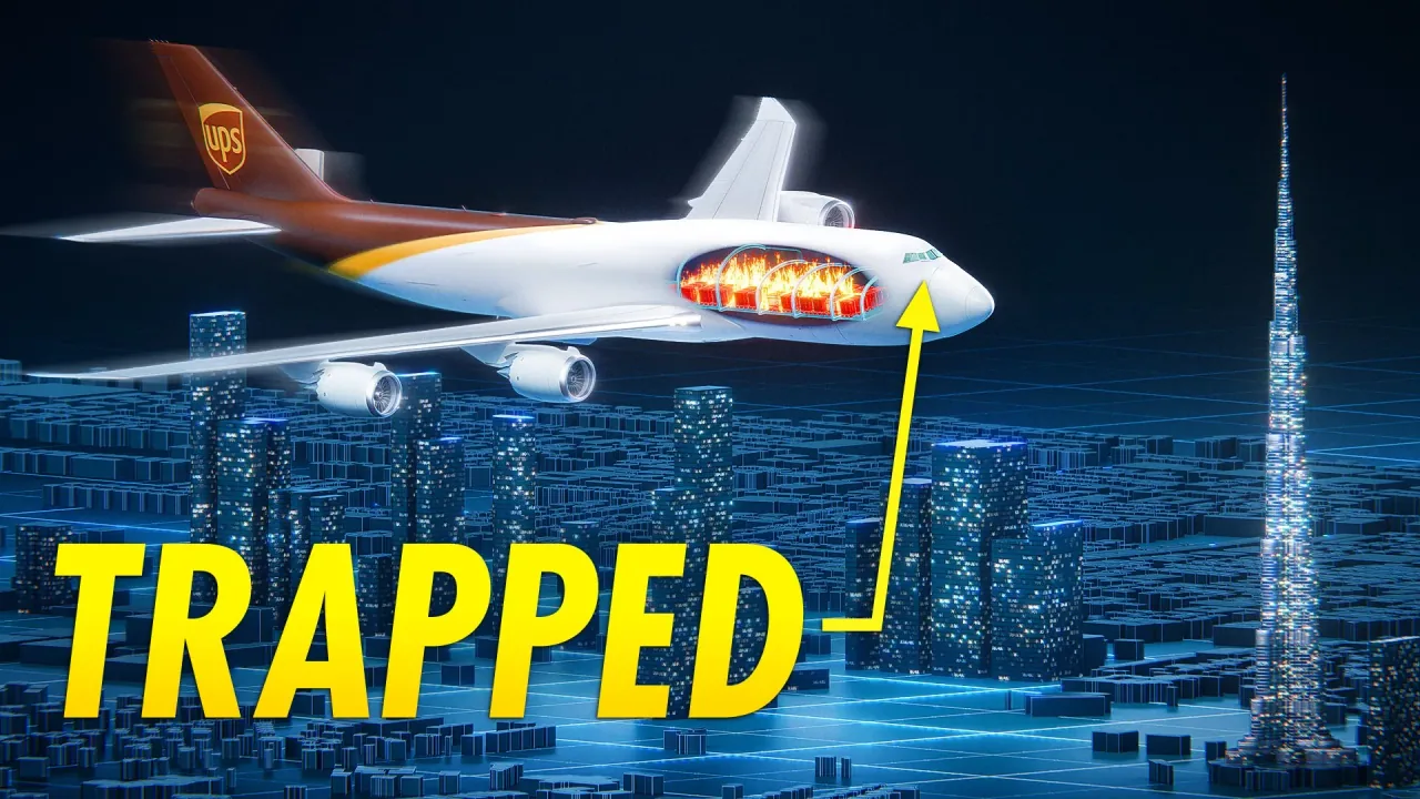 The Dubai Inferno That Nobody Survived — YouTube thumbnail design for Air Crash Investigation