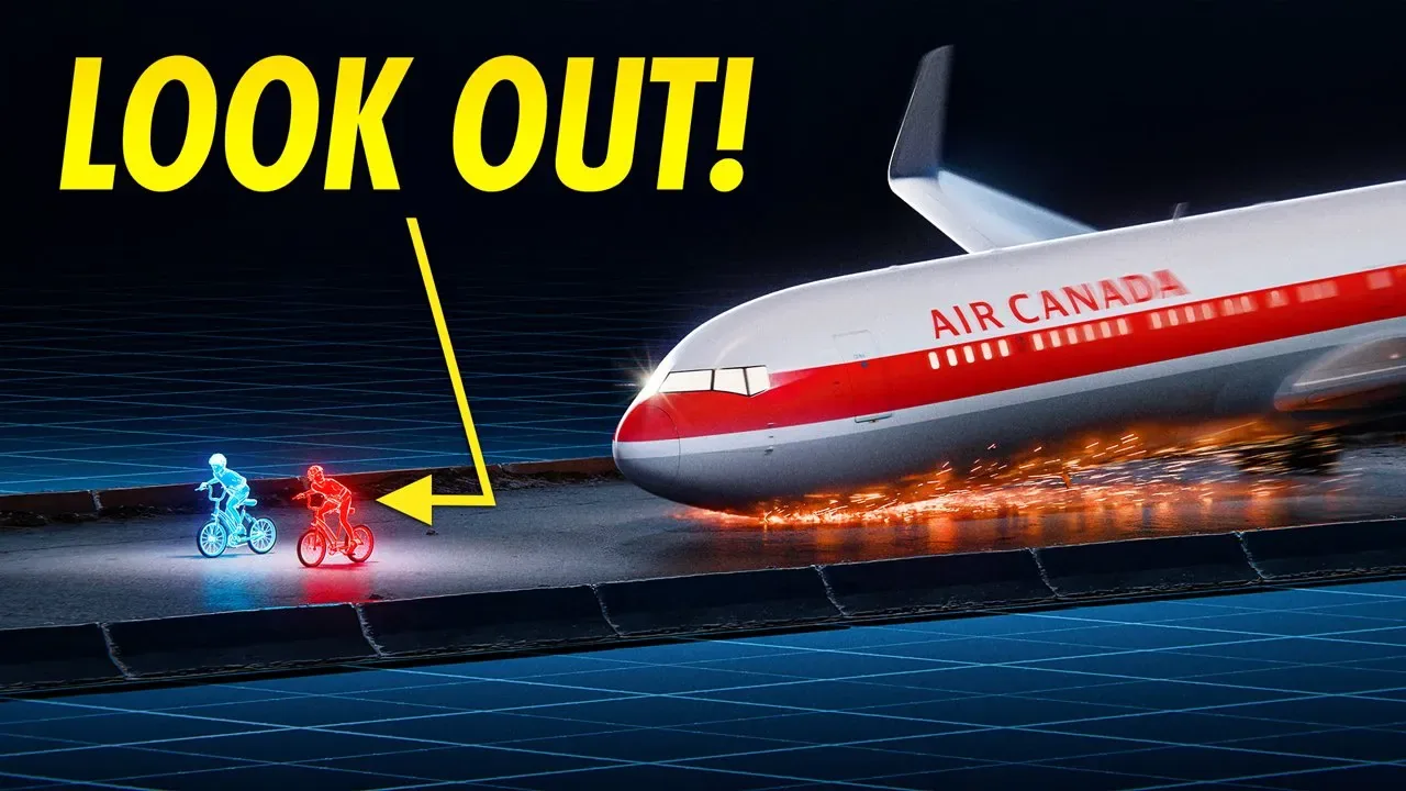 Two Kids vs a 20,000kg Boeing 767 — YouTube thumbnail design for Air Crash Investigation