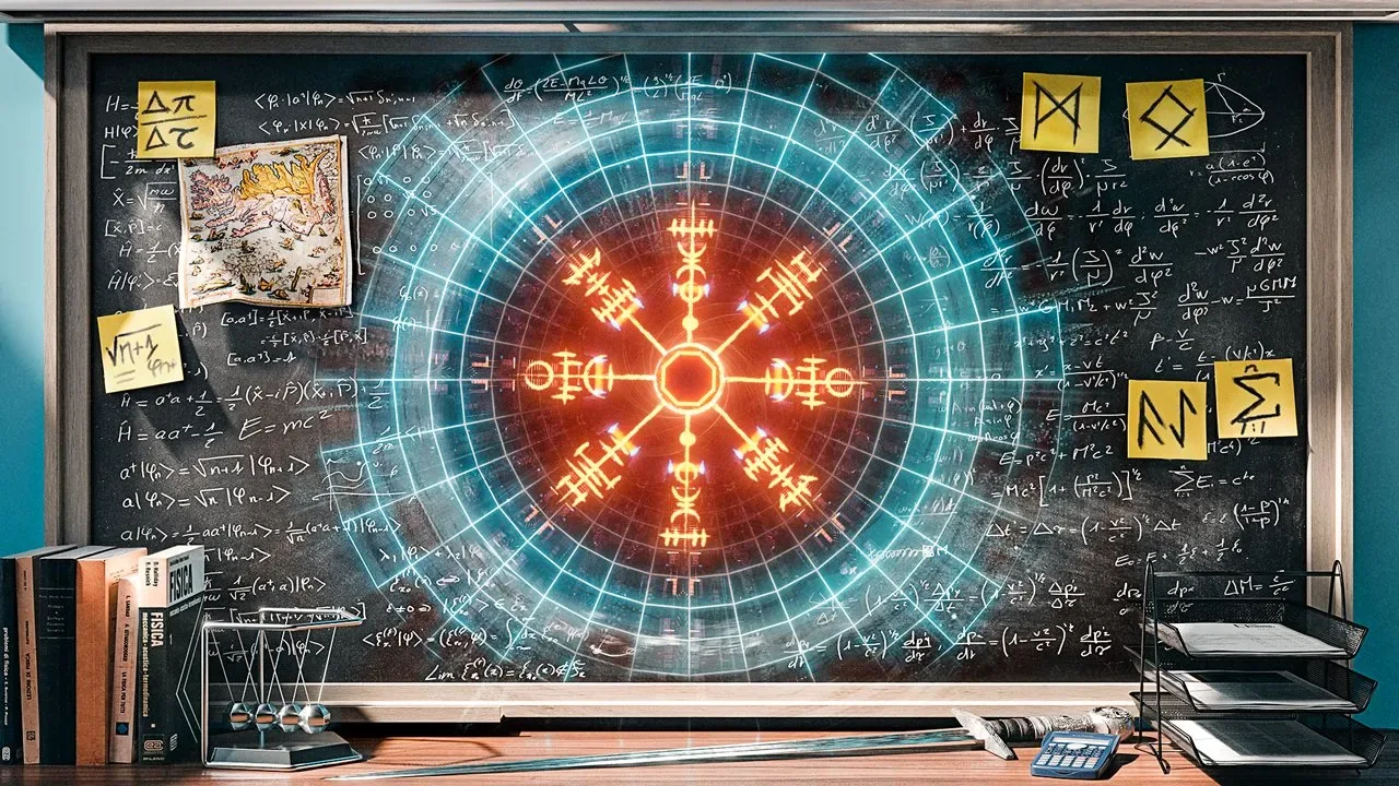 Why Physics Needs Mythology — YouTube thumbnail design for actually.